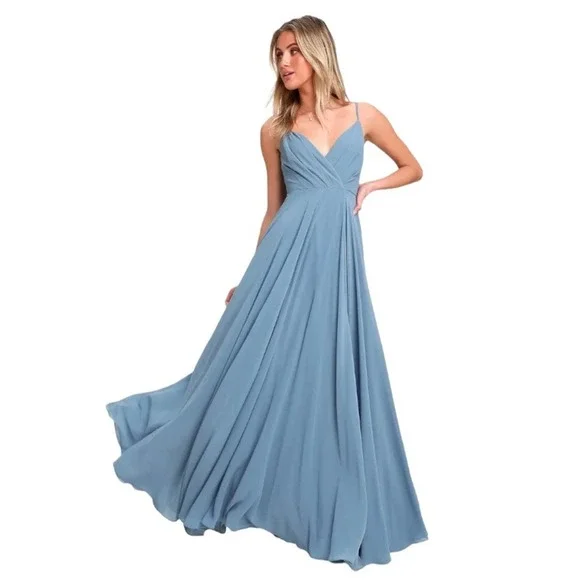 Lulus | Dresses | Lulus All About Love Slate Blue Maxi Dressm | Poshmark Lulus | Dresses | Lulus All About Love Slate Blue Maxi Dressm | Poshmark